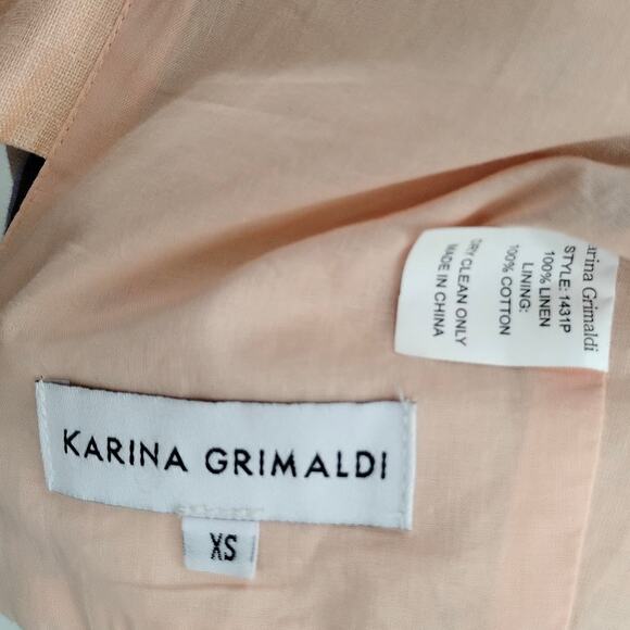 Karina Girmaldi Linen Crop Top XS - Picture 4 of 4